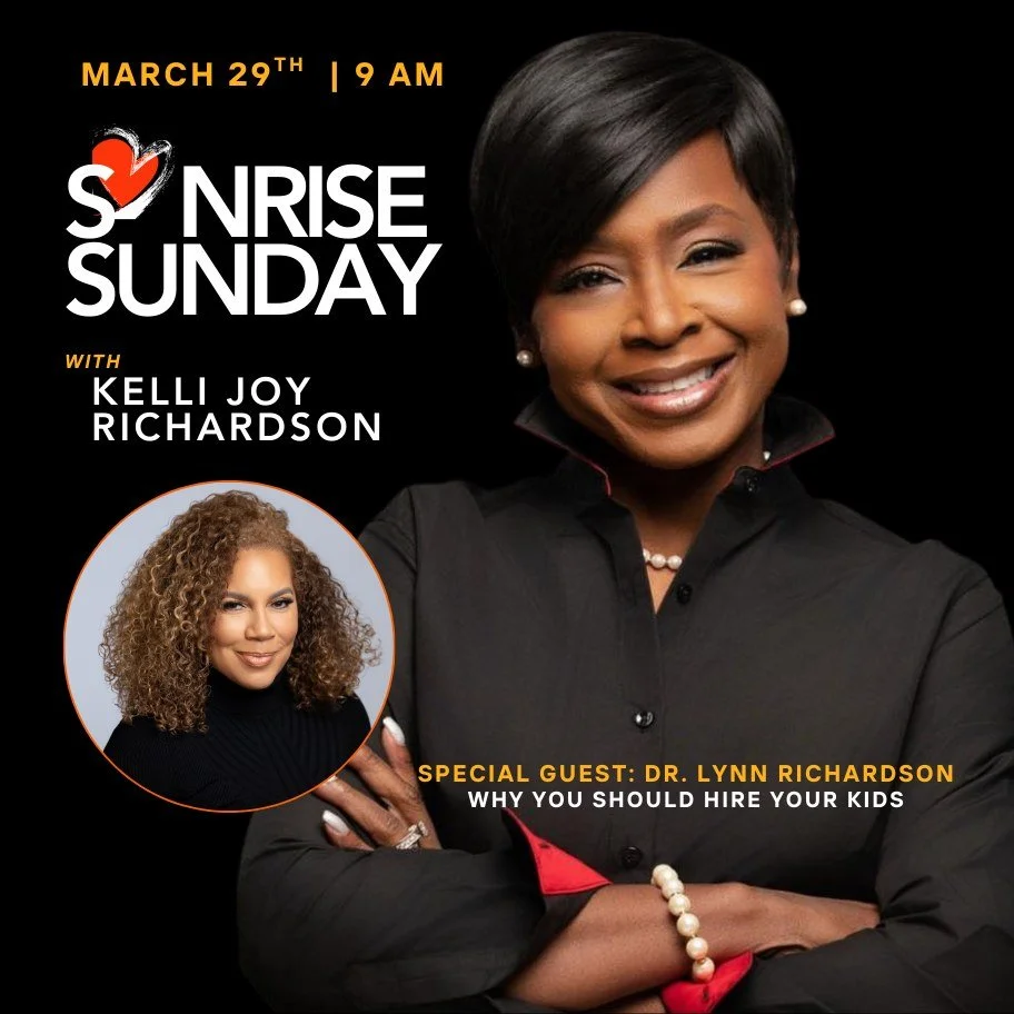 Join us on Sunday, March 29,  2026, at 9:00 AM EST as Kelli welcomes back Dr. Lynn Richardson!

Stop spending on your children and start investing in them. 

Have you ever thought about turning your household into  business? Tax season often brings s