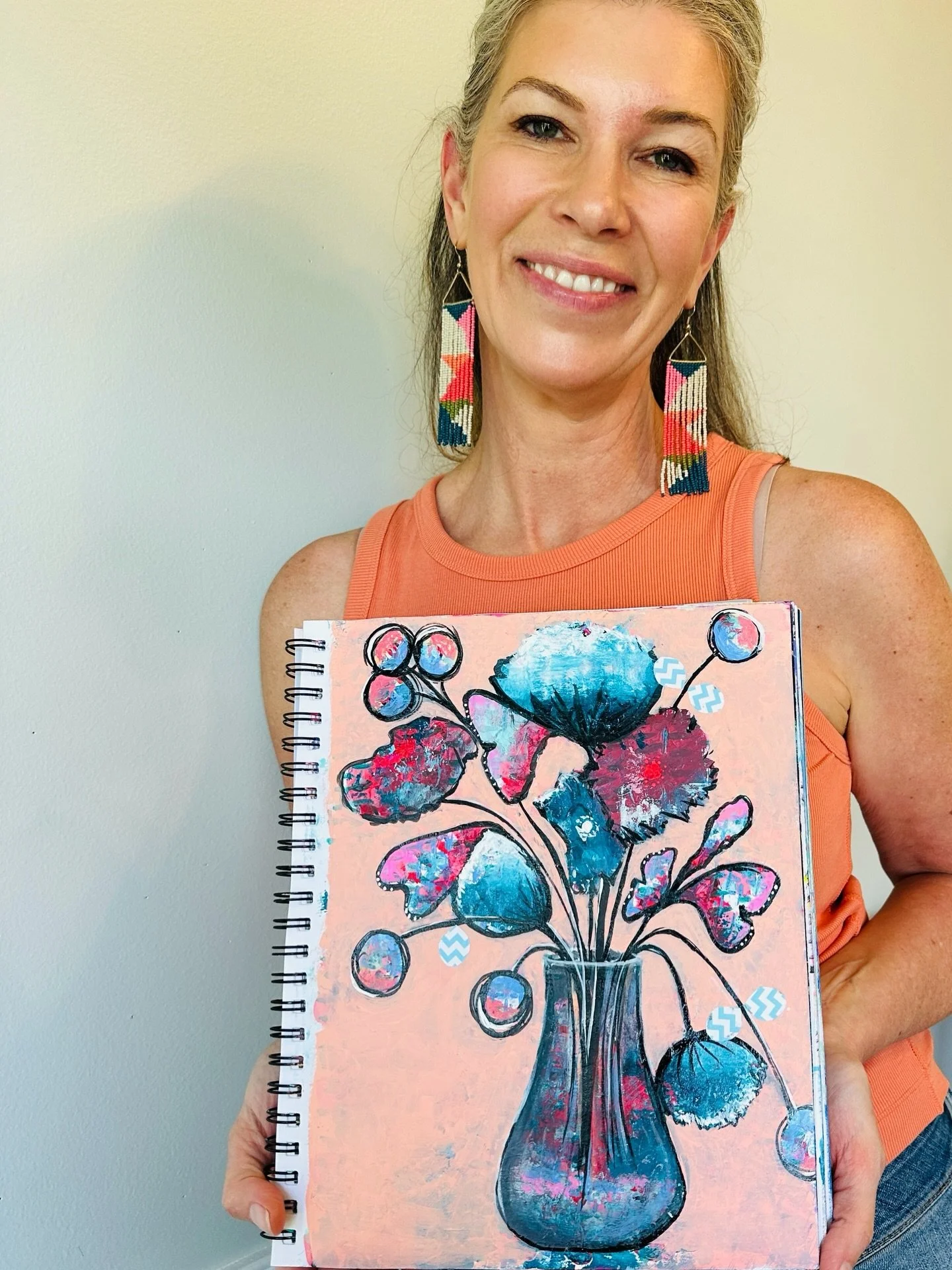 Sometimes I really like the outcome of one of my art journal pages. Typically this is the place I experiment and have very low expectations of outcomes. I like the unexpected joy it brings me. Although I wish this one was on a canvas. Oh well. 
#artj