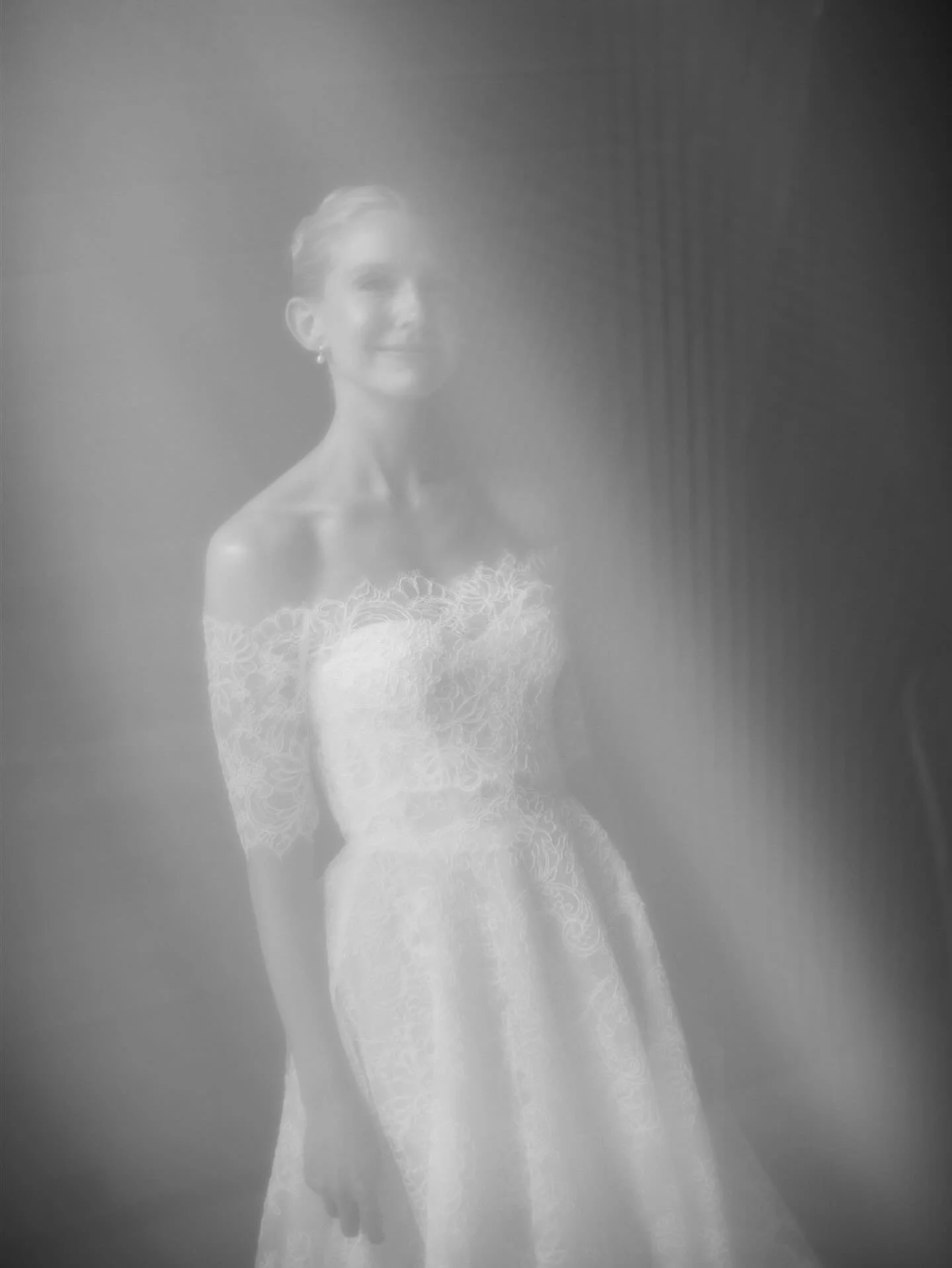 Christine 🤍 Moments after getting into her dress.