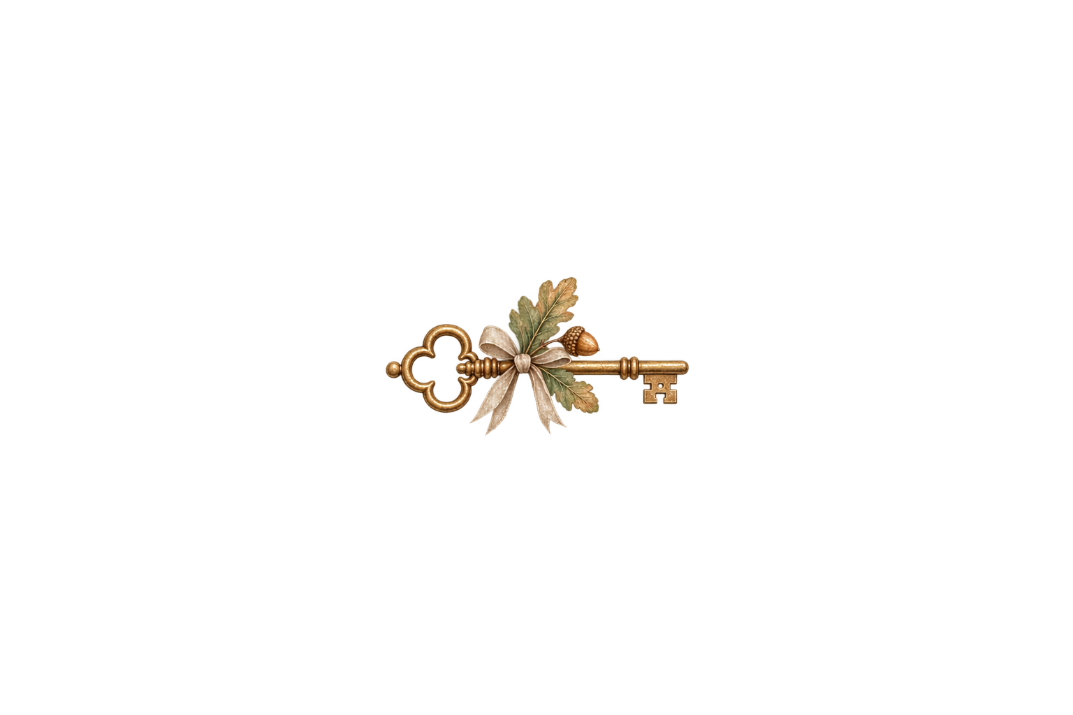 Skeleton key and oak