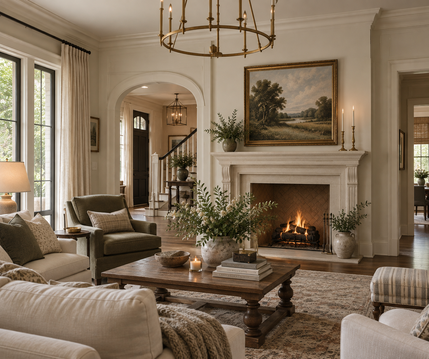 Southern Traditional Living Room