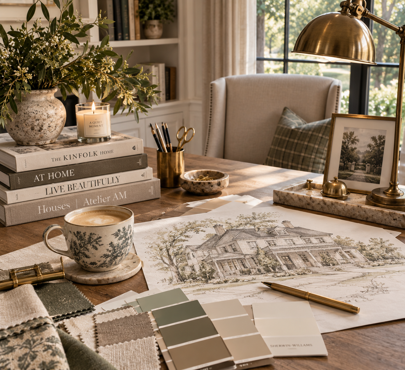 Curated Interior Design Desk