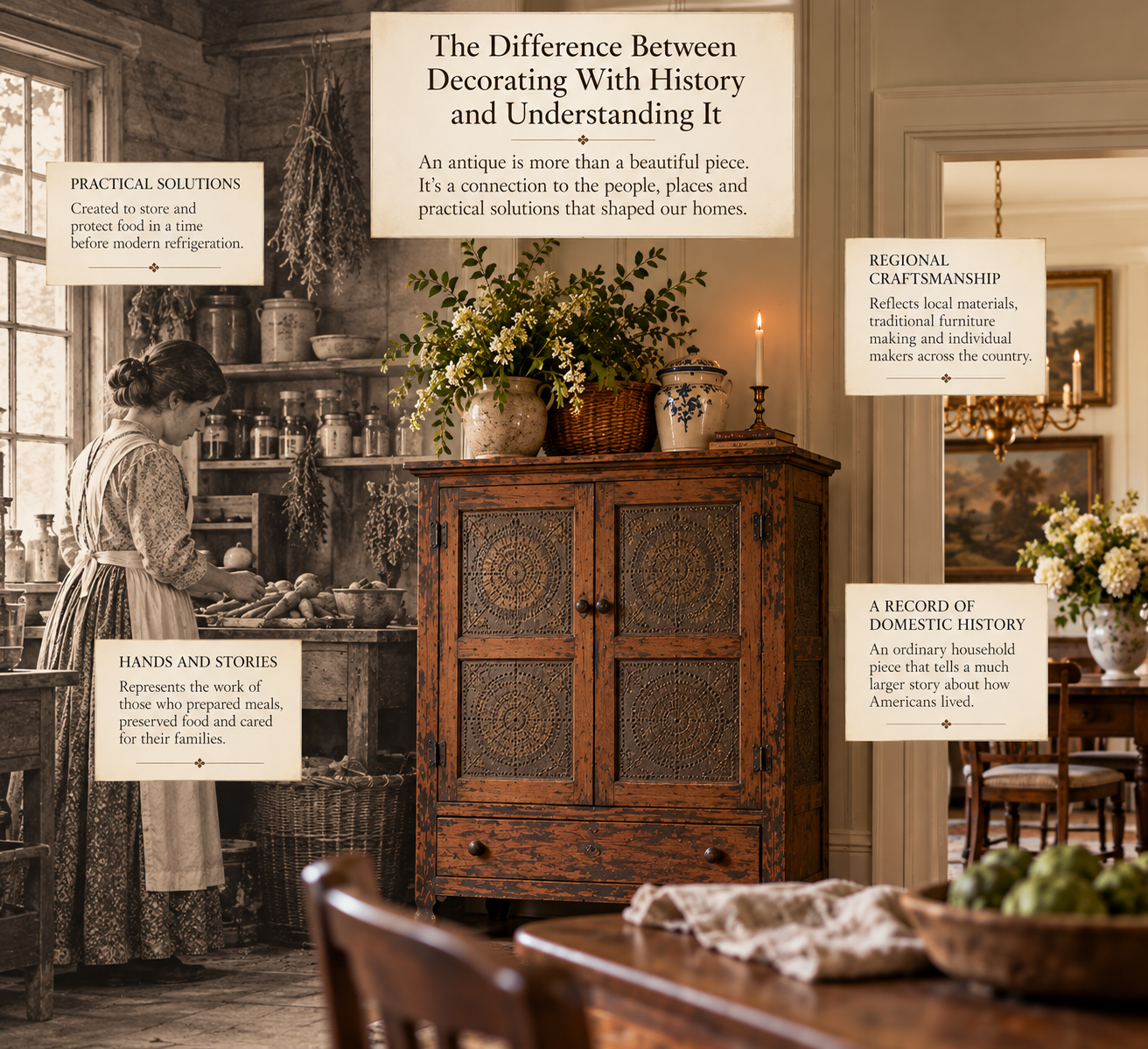 pie safe, history, caretakers, refrigeration, antique