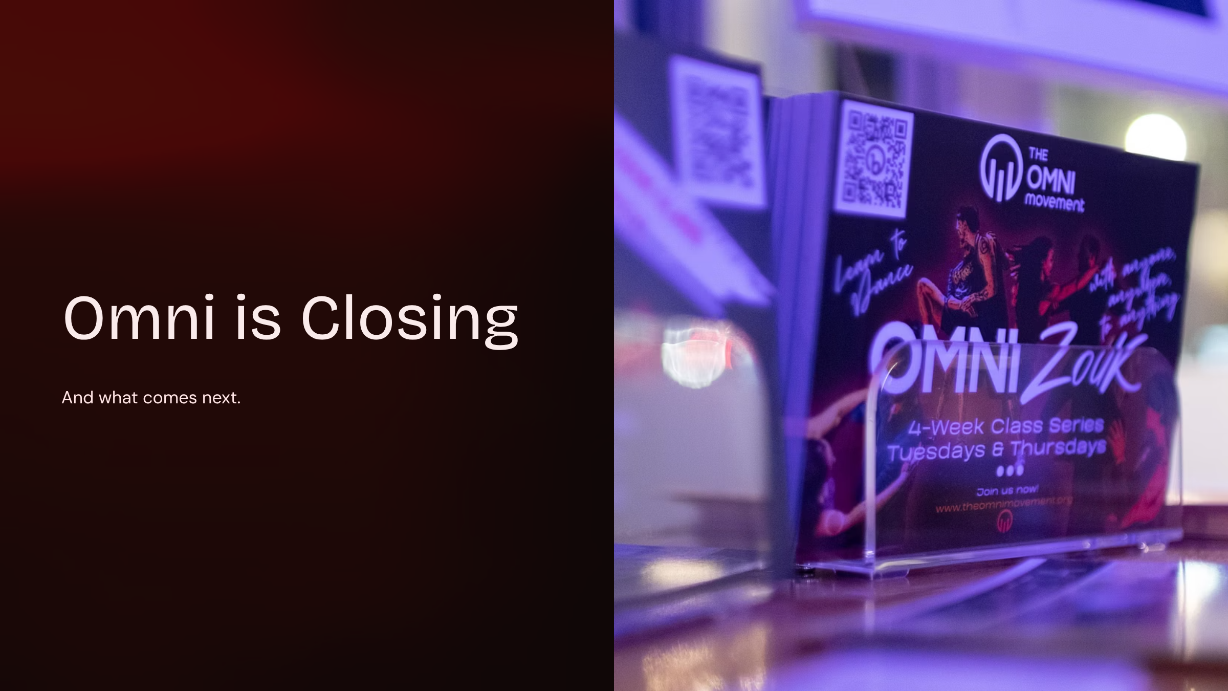 Omni is Closing (&amp; What Comes Next)