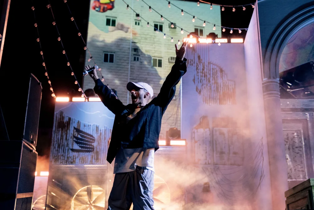 Rapper on stage at Balad Beast