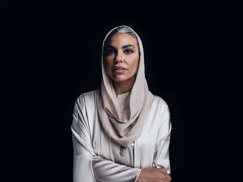 Portrait of news anchor Weam Al-Dakheel