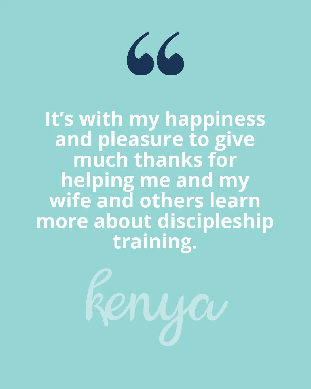 We love hearing how God is using discipleship training to encourage, challenge, and equip His people around the world. 

The testimonies coming in remind us that this is more than a training event, it&rsquo;s the beginning of a movement of disciple-m