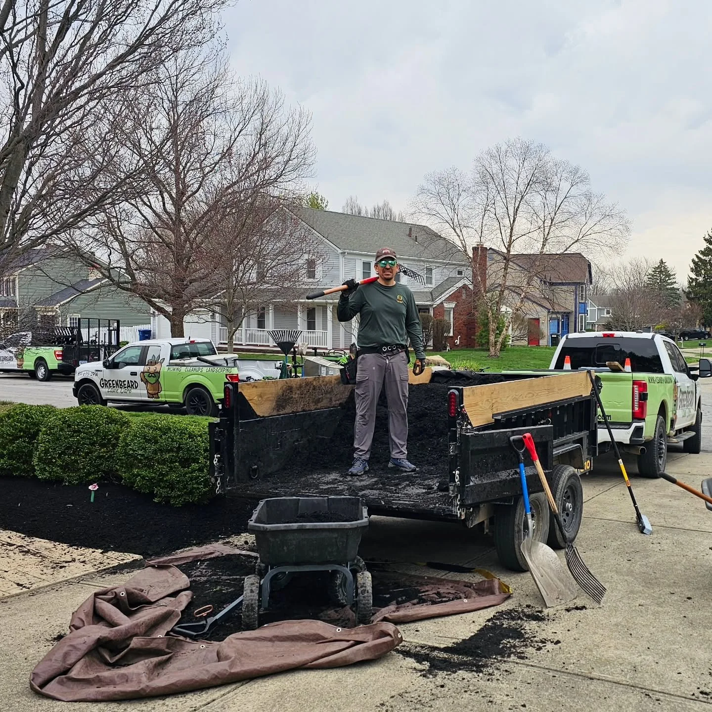 Spring is go time 💪
Mulch installs and cleanups happening daily
Let&rsquo;s get your property looking sharp.