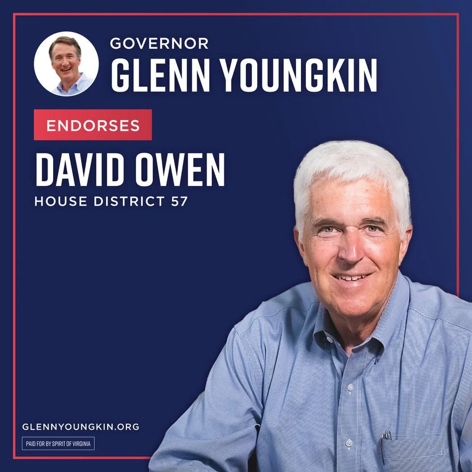 Governor Glenn Youngkin Endorses David Owen House District 57