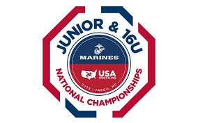 Logo for Junior & 16U Marines National Championships featuring the Marine Corps emblem and text.