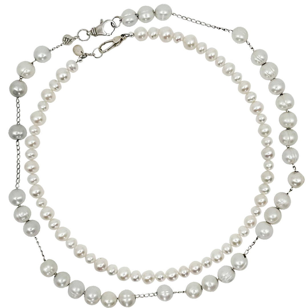 SHADES OF PEARLS ✨ OUR ELEVATED PEARL STRANDS SHOWN HERE. ​​​​​​​​​
 WHO DOESN'T LIKE THE FINER THINGS IN LIFE?