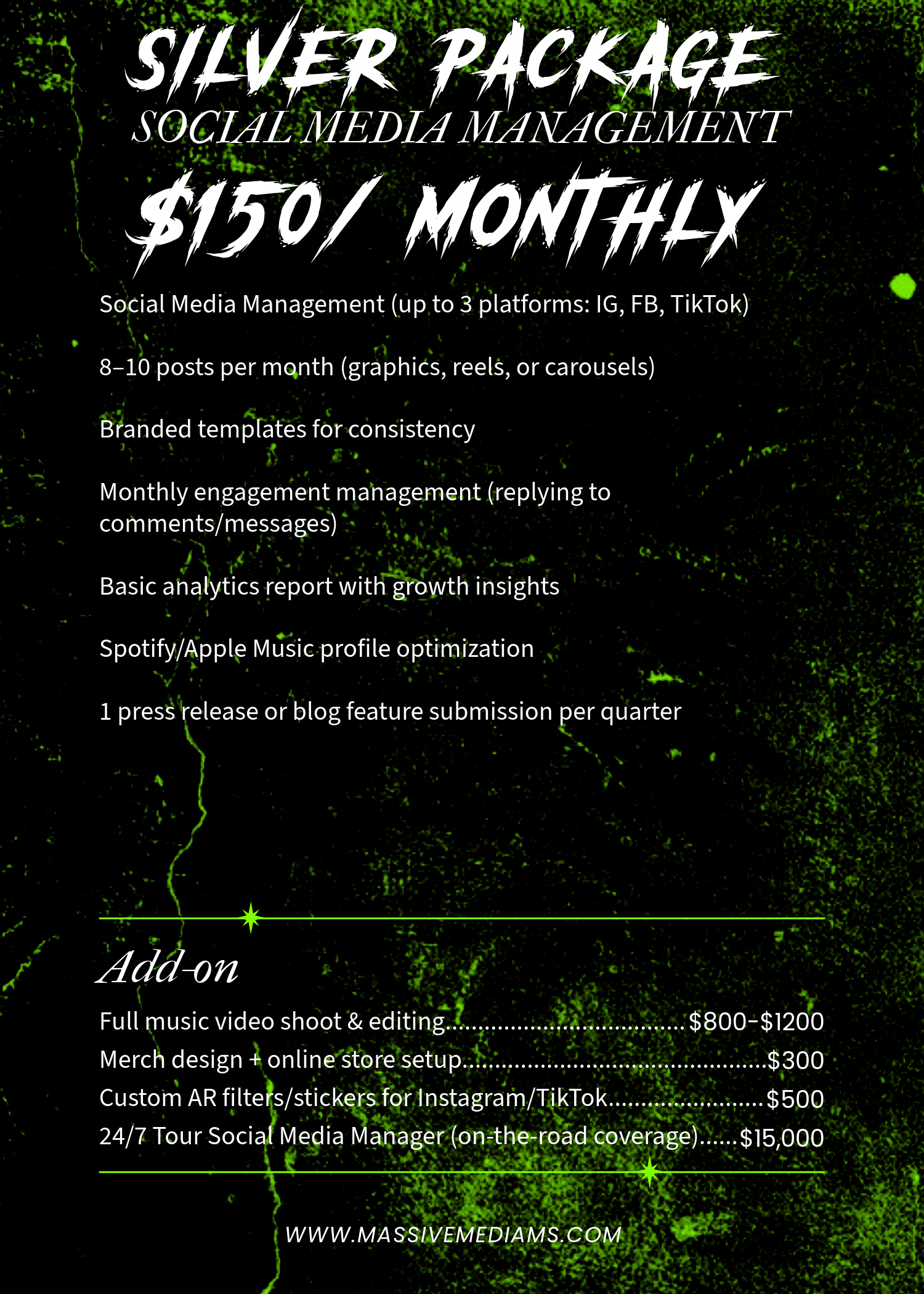 Social Media Management - Silver Package