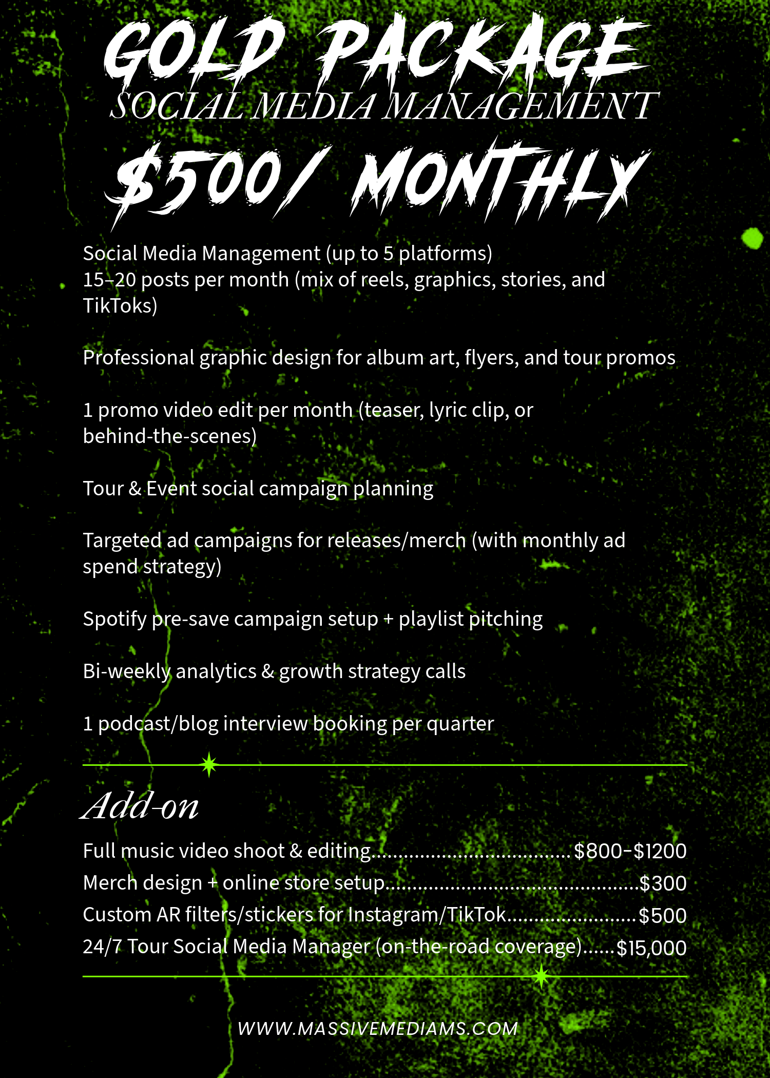 Social Media Management - Gold Package