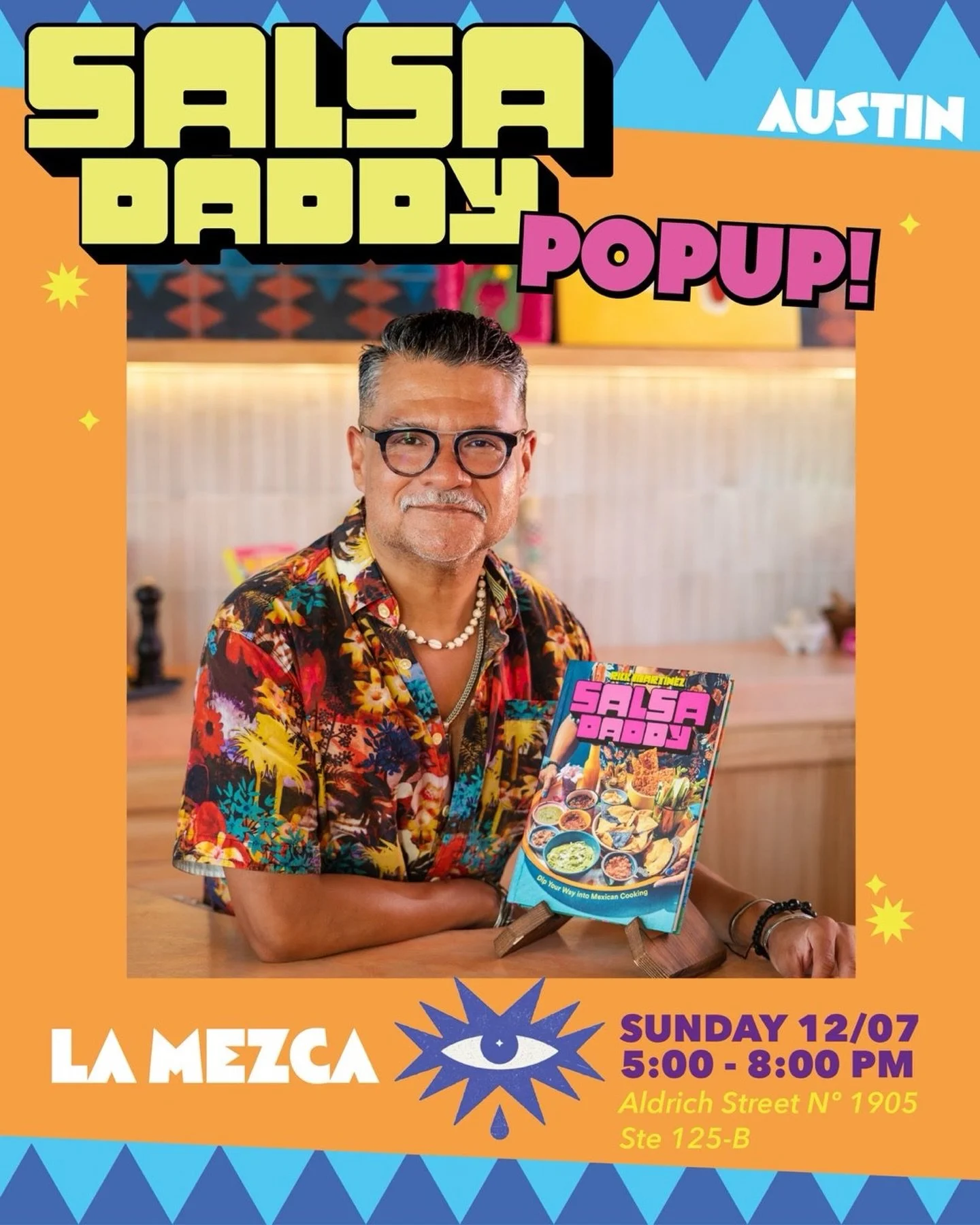 Austin, I&rsquo;m popping up at @lamezcaatx with @chef.reyna and I&rsquo;m bringing the Salsa Daddy eats with me. La Mezca is her new mezcaler&iacute;a, and the space AMAZING! 

I&rsquo;ll be signing books, taking photos, and hanging out. Come join m