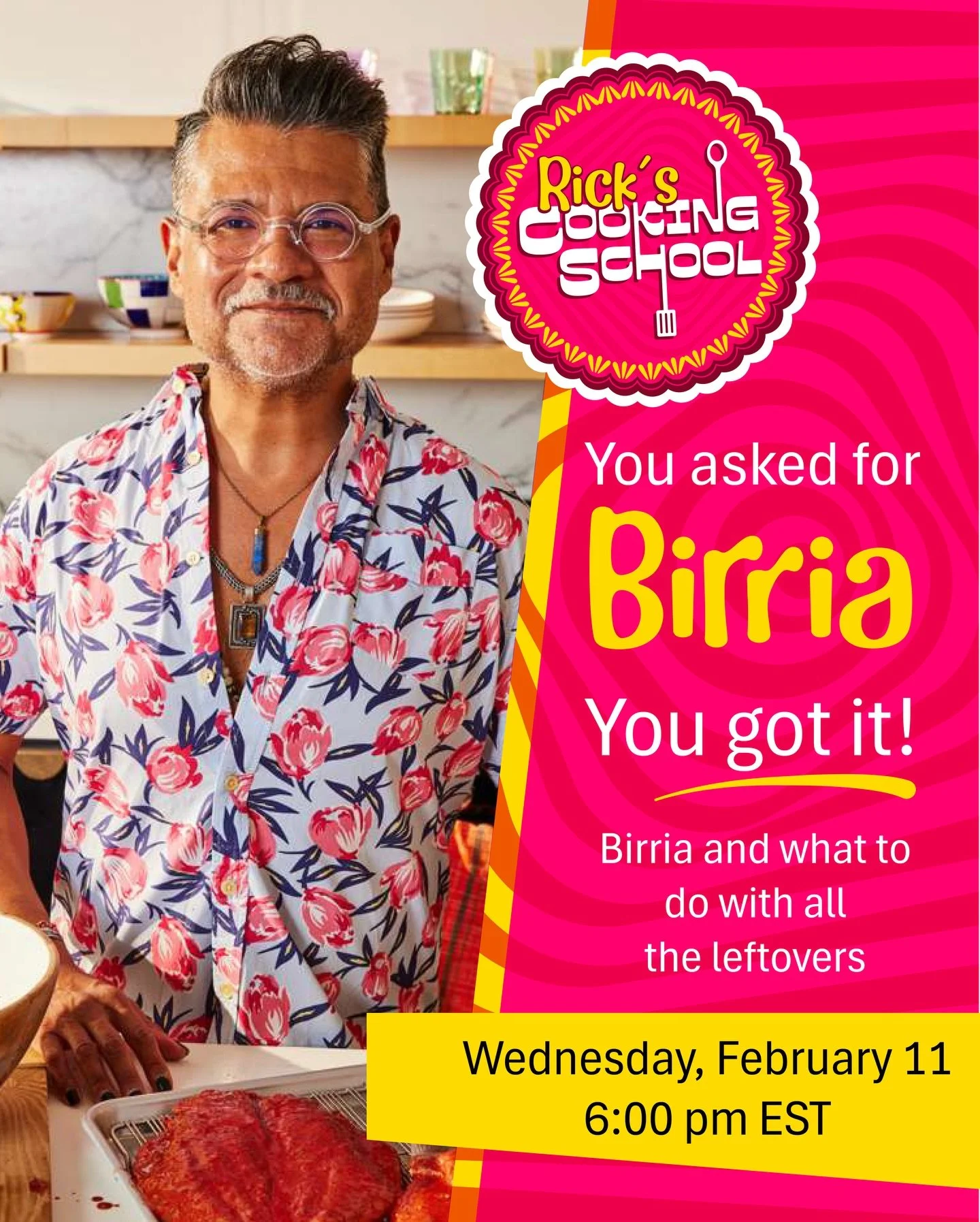 You asked for it, so we&rsquo;re doing it!

A few days ago I ran a poll asking what class you wanted next. Birria came out on top with 40% of the vote, with pozole verde right behind it. Thanks so much to everyone that voted! 

So we&rsquo;re start