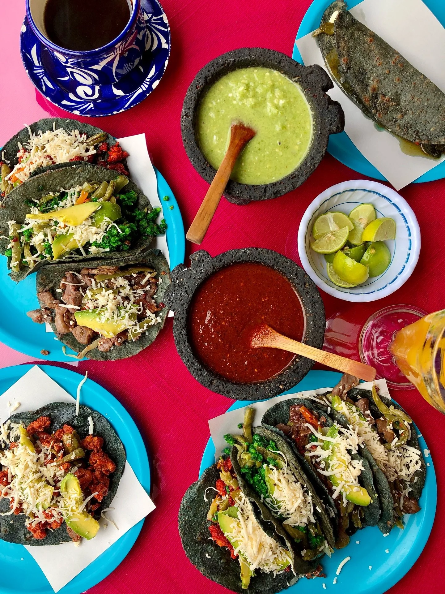 The first time I saw chorizo verde, I was sitting on the couch with my mom in the 90s watching Diana Kennedy on PBS. She was in Michoac&aacute;n, going to the market, cooking in her kitchen, and she made chorizo from Toluca. Both rojo and verde. I ha