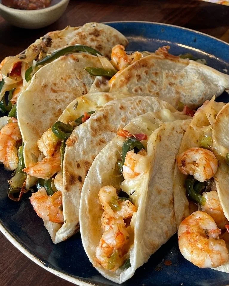 Is it really summer if you&rsquo;re not eating shrimp?

Next Wednesday, I&rsquo;m teaching a live class on three of my favorite shrimp dishes from Mazatl&aacute;n: tacos gobernador, aguachile, and camar&oacute;n al coco.

Tacos gobernador are cheesy 