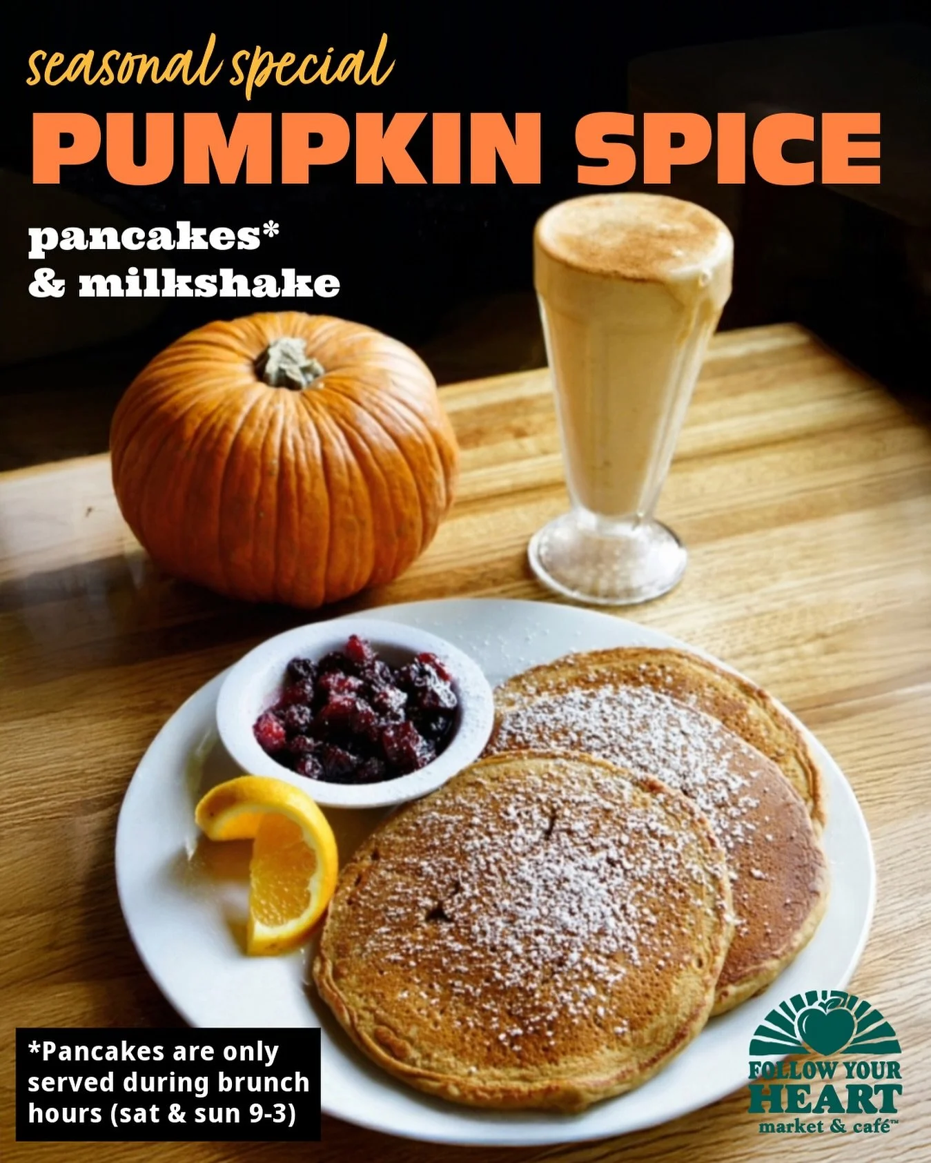 Happy #NationalPancakeDay! 🥞 We don&rsquo;t have pancakes today (we only serve them on weekends ☺️) BUT we do have some exciting pancake news&hellip;we will be bringing back the popular Pumpkin Spice Pancakes, starting TOMORROW! 🎃 They will be avai