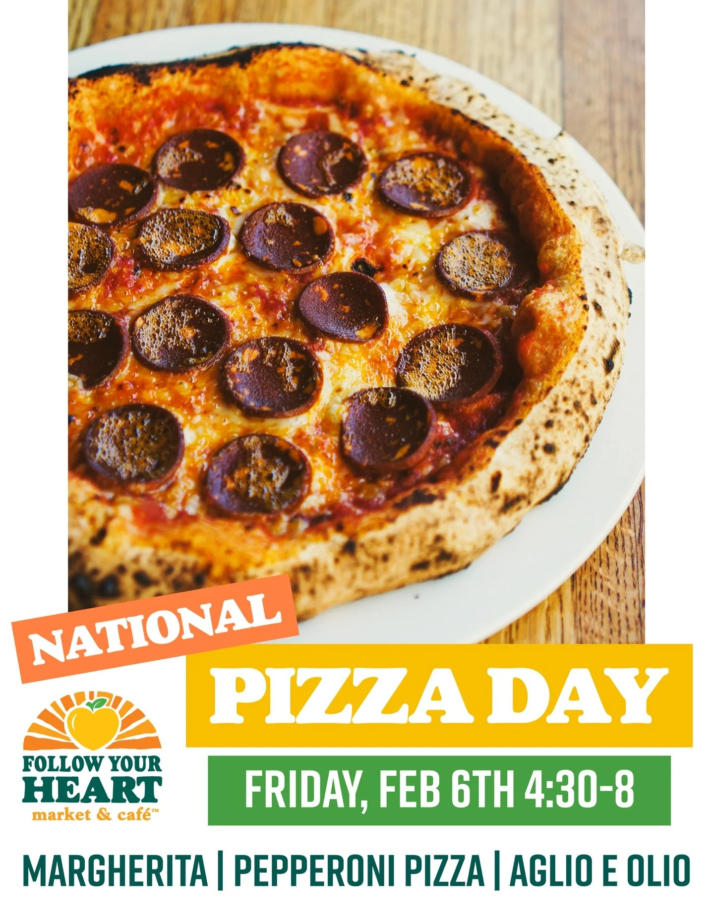 Join us on FRIDAY, February 6th for an (early) celebration of National Pizza Day 🔥 We&rsquo;re bringing up the annual favorite - Aglio e Olio, as well as the classic Margherita and Pepperoni Pizza featuring @primeroots! ☀️

Tag your friends! &mdash;