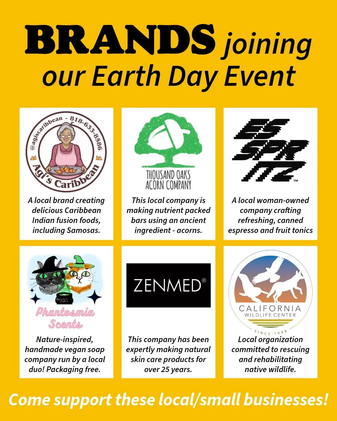 Our Earth Day Event is THIS WEEKEND! 🌎🍃 Along with the free tree giveaway, we&rsquo;re excited to have some awesome local vendors showcasing their products 💛 

We will also be serving some tasty espresso-based and specialty drinks to serve alongsi