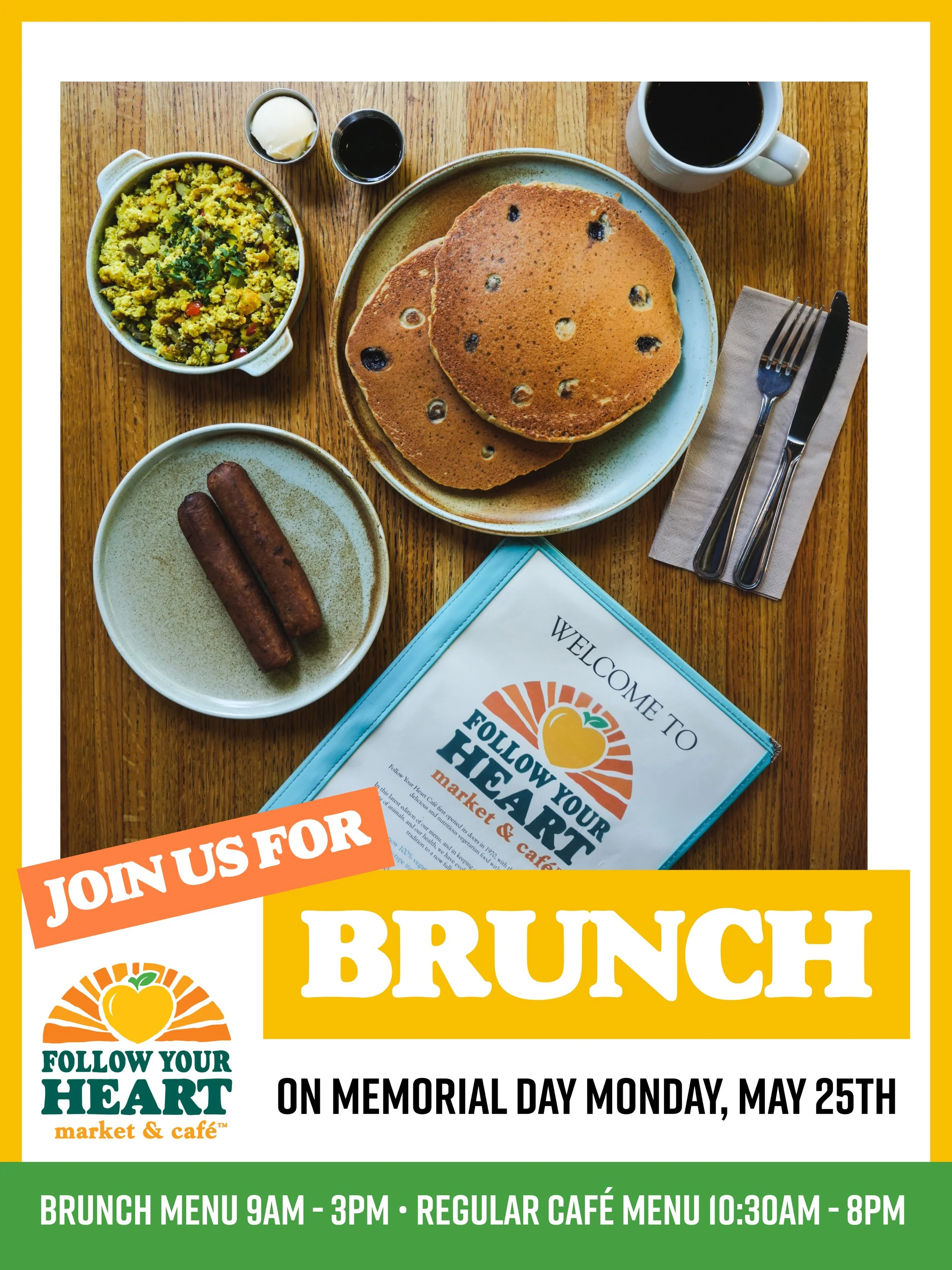 Happy Memorial Day Weekend 🤗 We&rsquo;ll be open for brunch tomorrow, Sunday AND Monday!! 🇺🇸