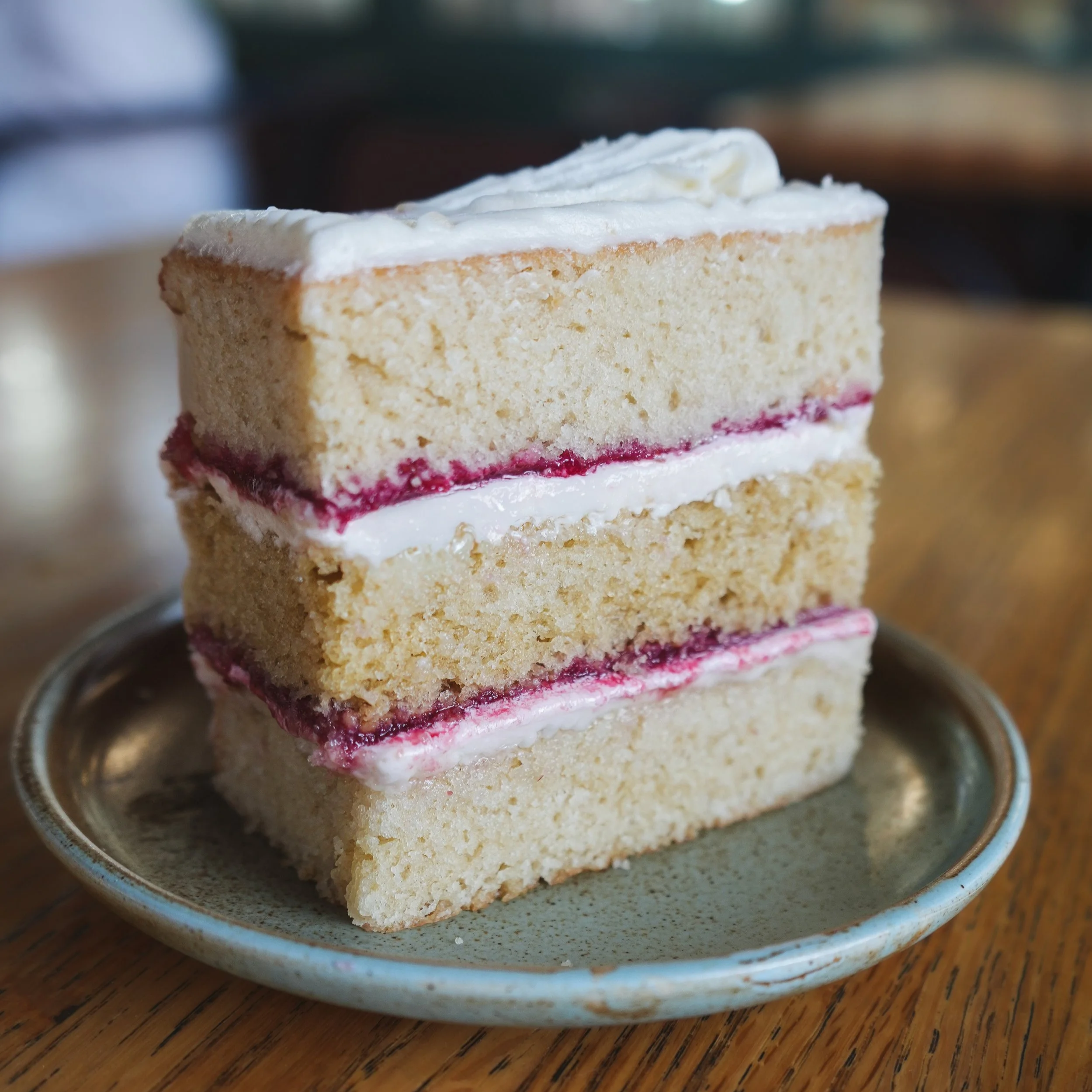 Vanilla Raspberry Cake