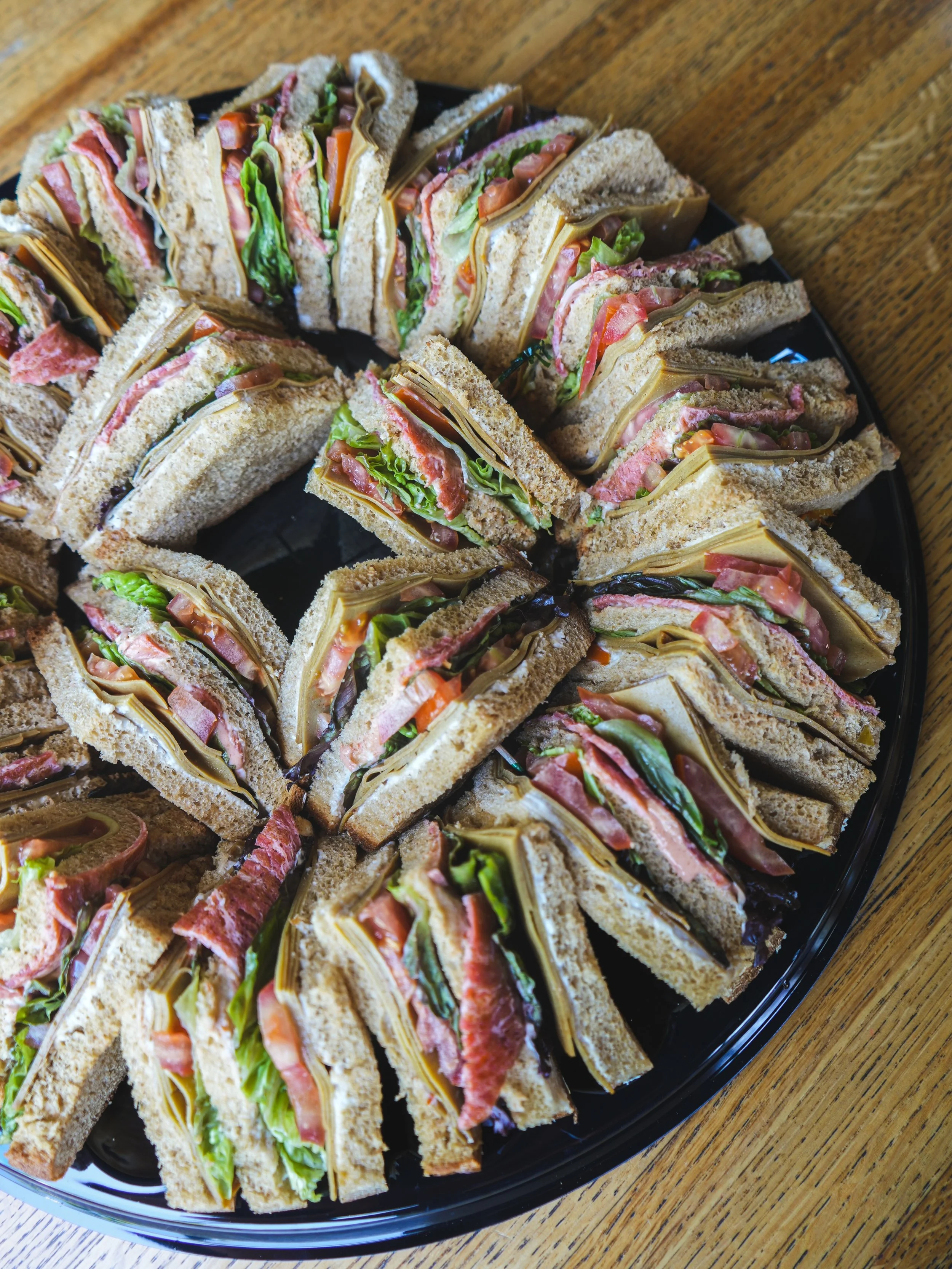 We&rsquo;ve been loving all the orders since we launched our catering menu! 💕 Pictured here is a platter of our Club Sandwich that we made over the weekend ☀️

Preorder our food for your next party or event - link to the menu is in our bio 🤗🥪🥗🌮?