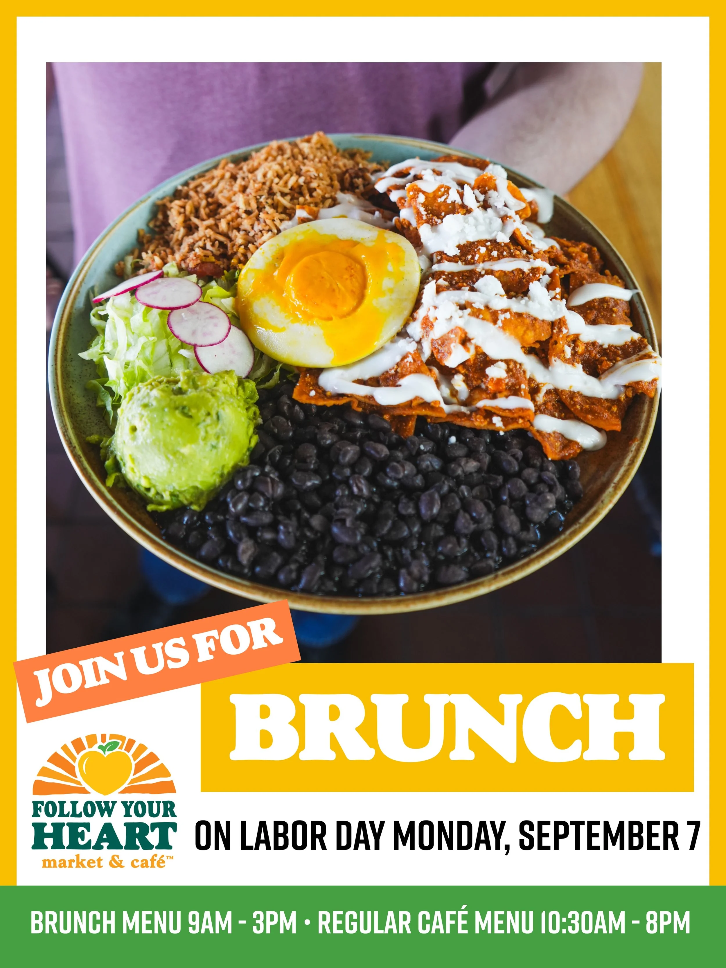 Long weekend = 3 days of brunch!! Join us this weekend 💛