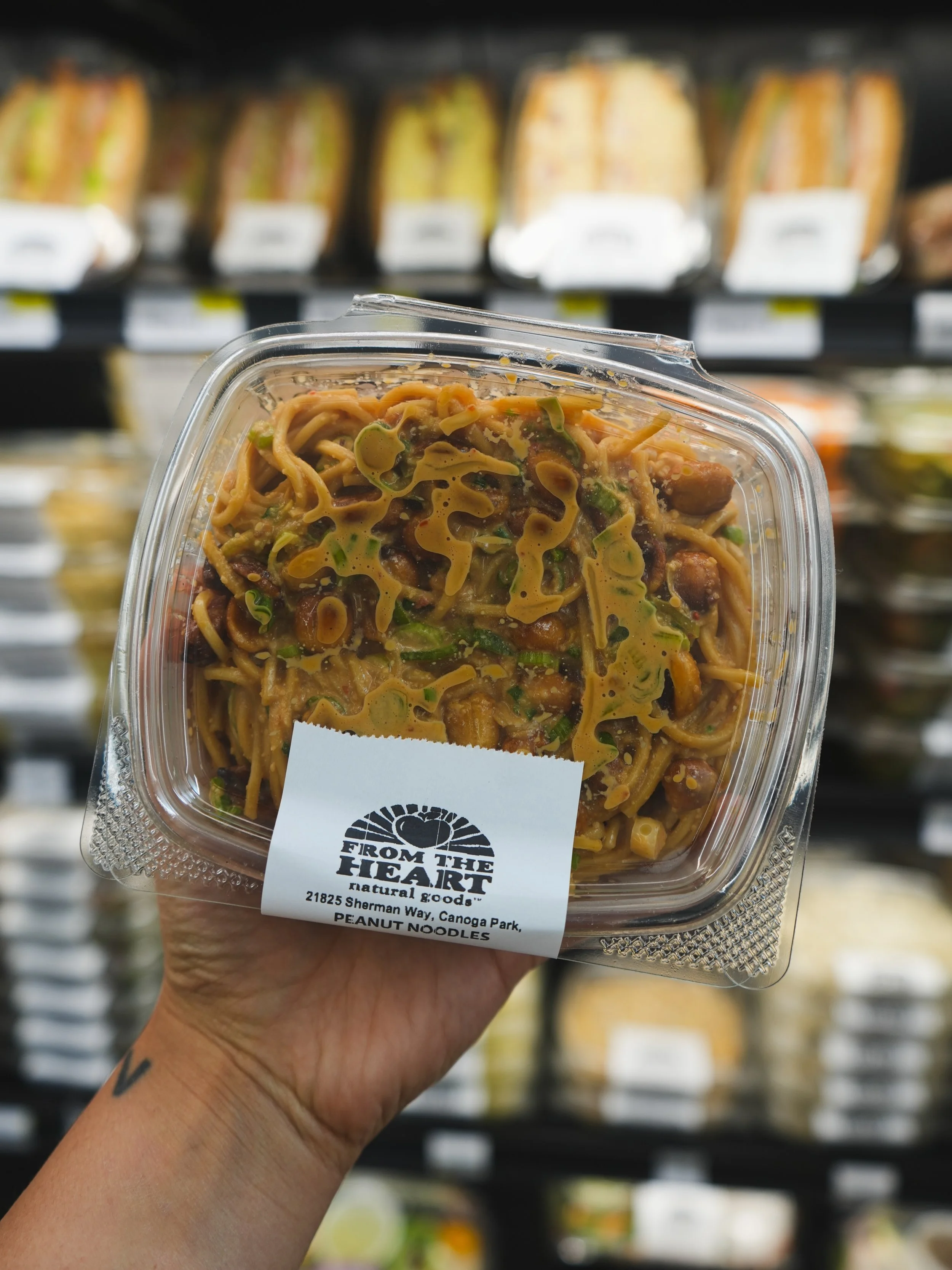 NEW 💫 in the deli! Asian Peanut Noodles 🥜🍜 It&rsquo;s delicious straight from the fridge or warmed 😊