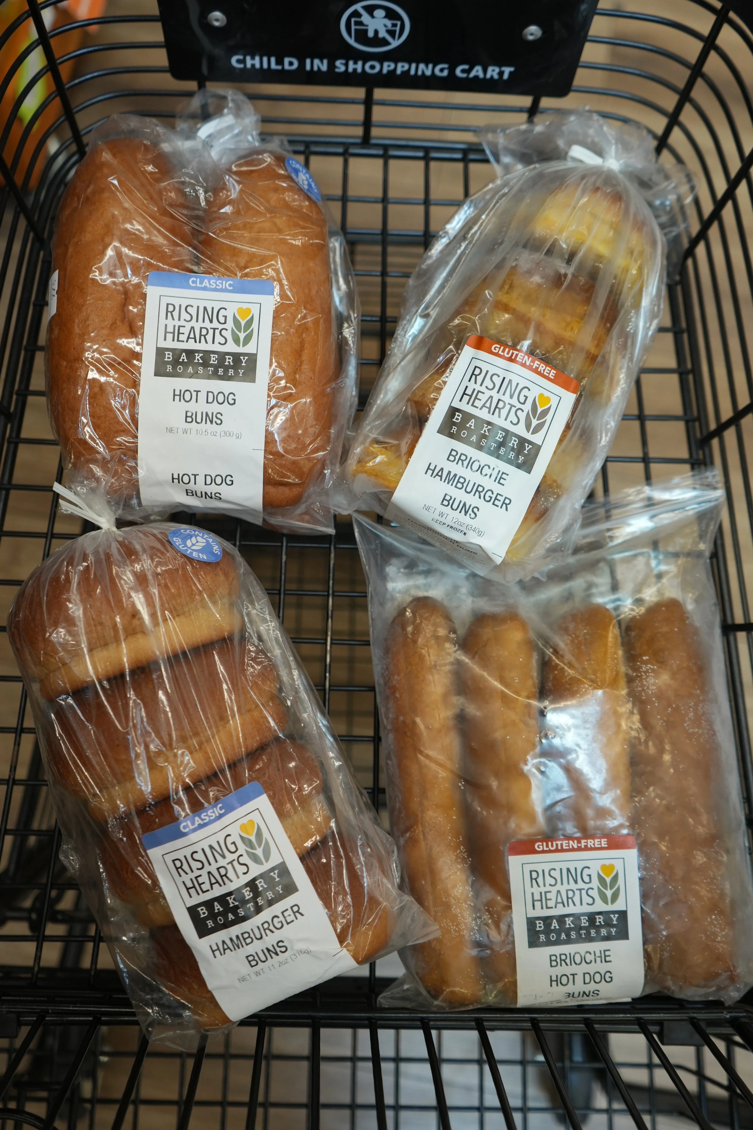 Rising Hearts Bakery Organic Wheat Brioche and Gluten Free Brioche
