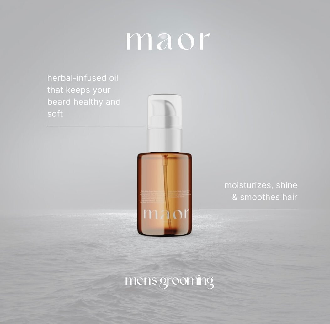Brand Identity and product design. Maor, men&rsquo;s grooming.