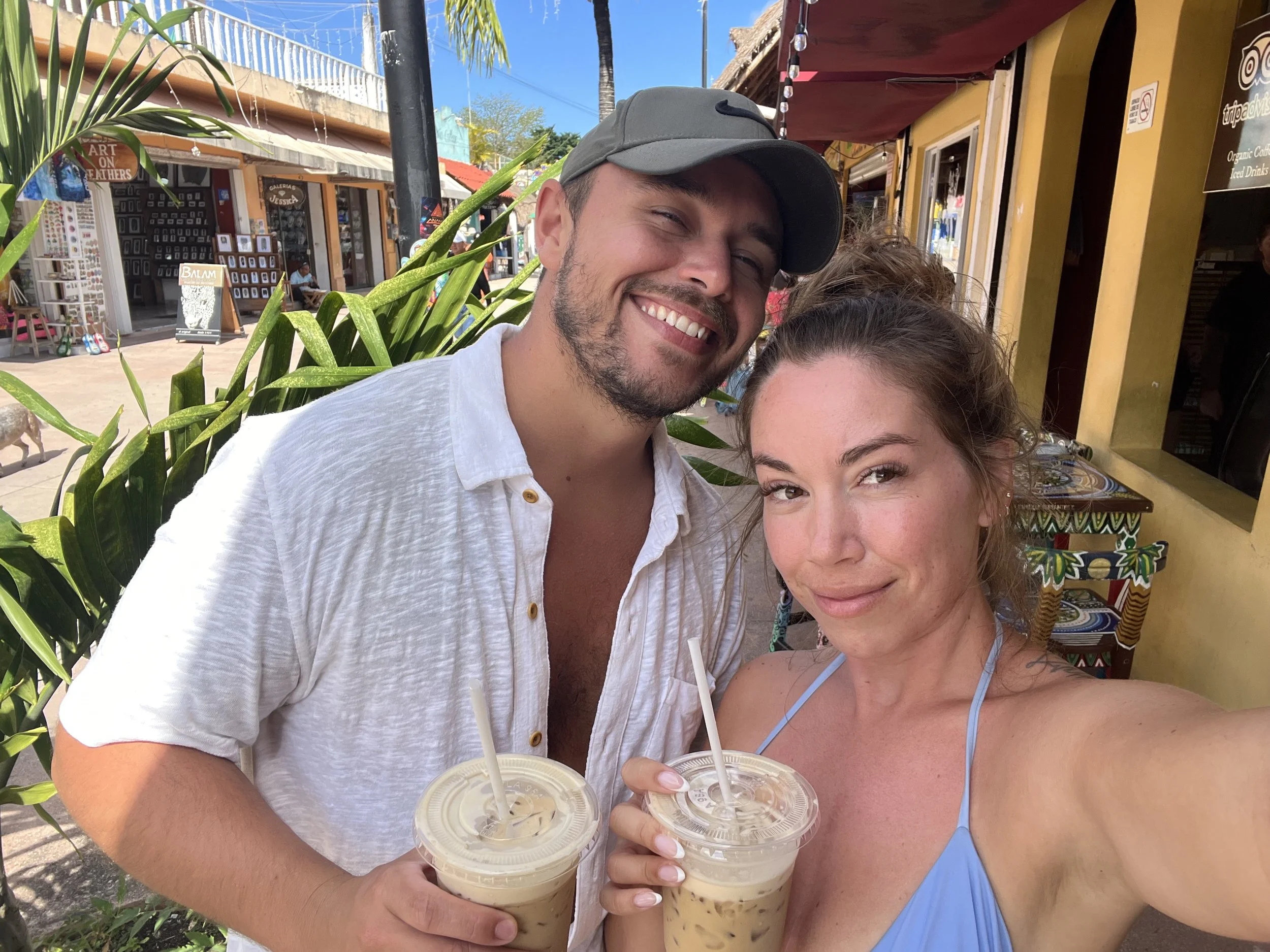 📍COZ coffee Cozumel 
the only peanut butter coffee worth the hype