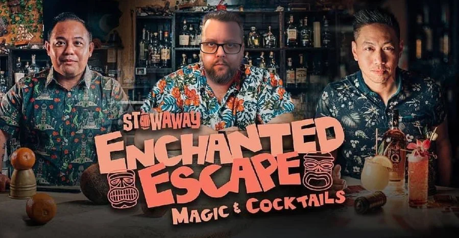 Jeff Walsh headlining at the Enchanted Escape Magic and Cocktails banner