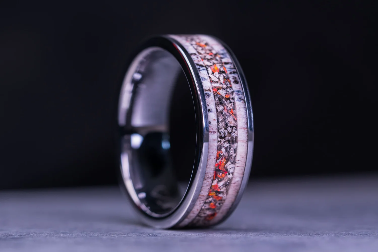 Fire Opal Engagement Ring