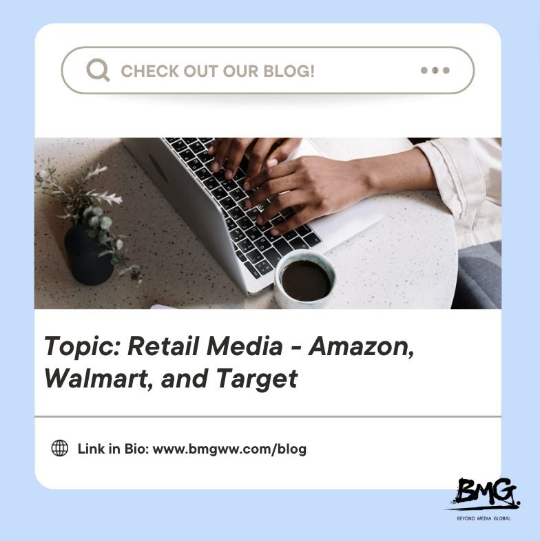 Check out our blog for fresh content every week! We cover a variety of topics and can't wait for you to dive in and explore. The focus of this topic revolves around Retail Media, spotlighting companies like Amazon, Walmart, and Target. 

https://www.