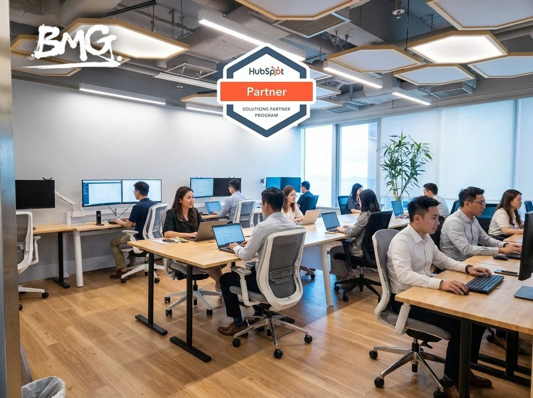 Guess what? 😎
BMG is officially a HubSpot Partner now.

Smarter marketing. Faster workflows. Better vibes.

@hubspot