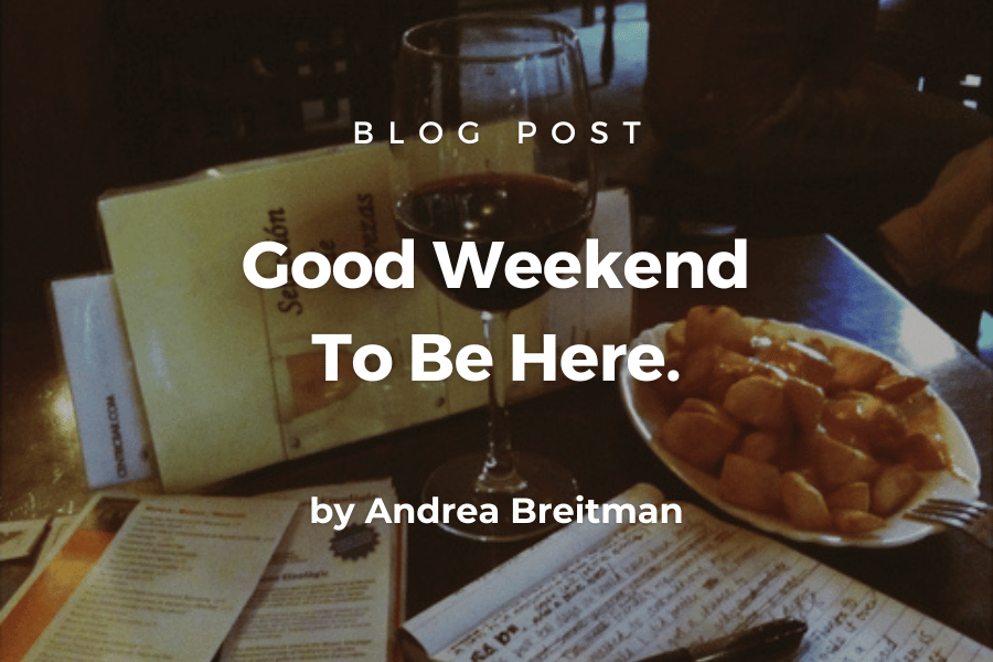 Good Weekend To Be Here...