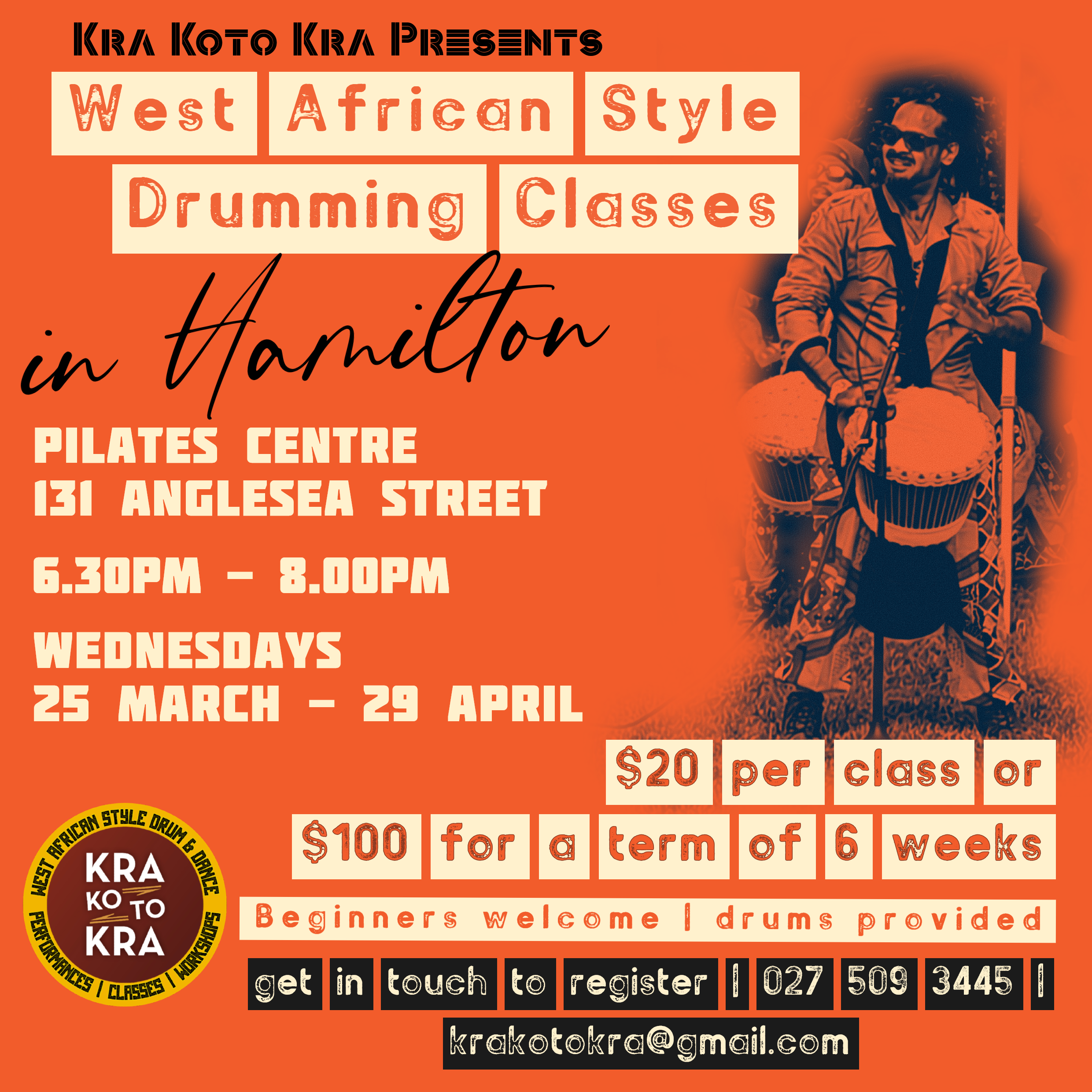 Hamilton Drum Classes - Term 2 Week 2