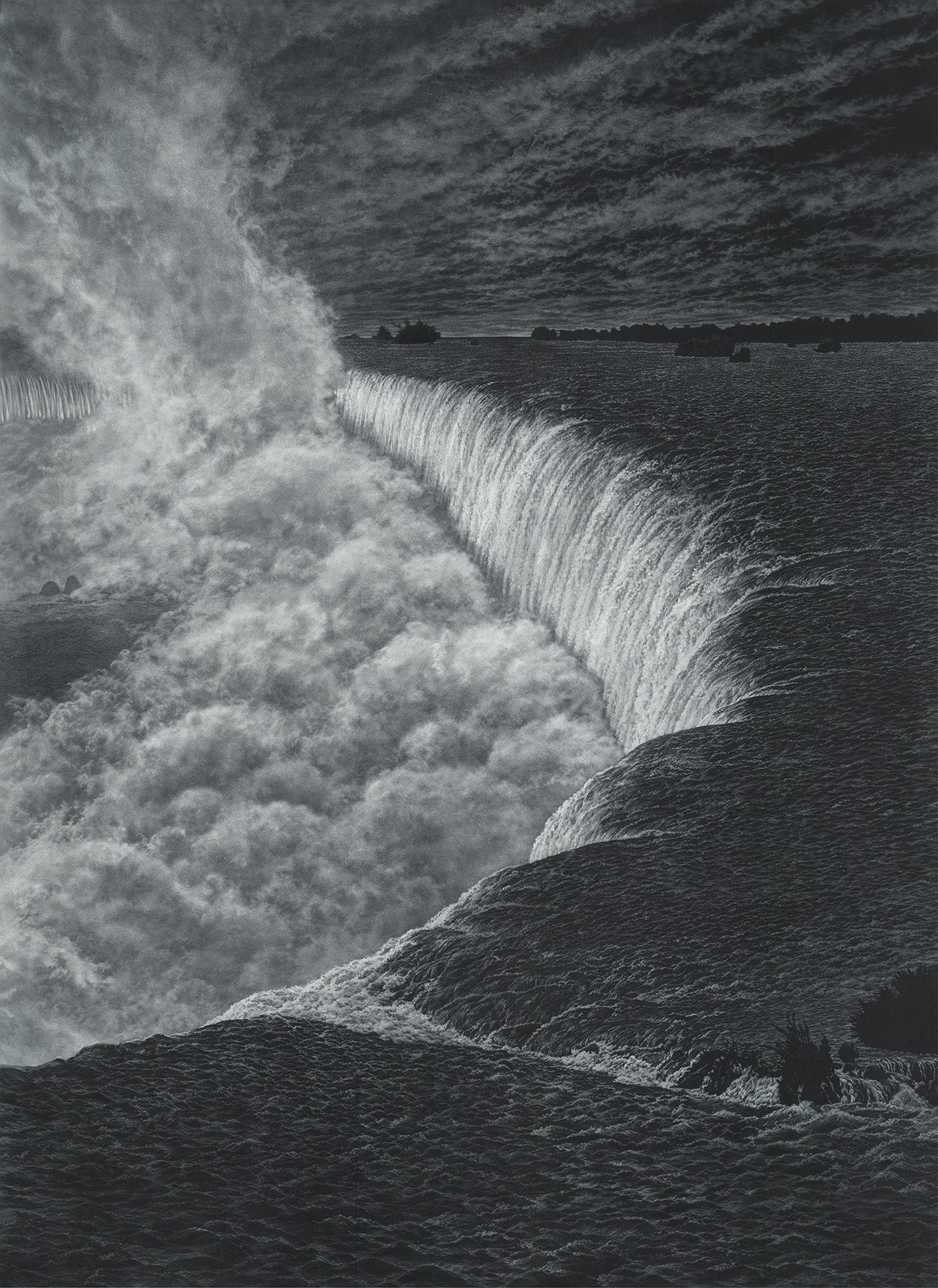 Niagara, 27 3/4 x 38", mezzotint