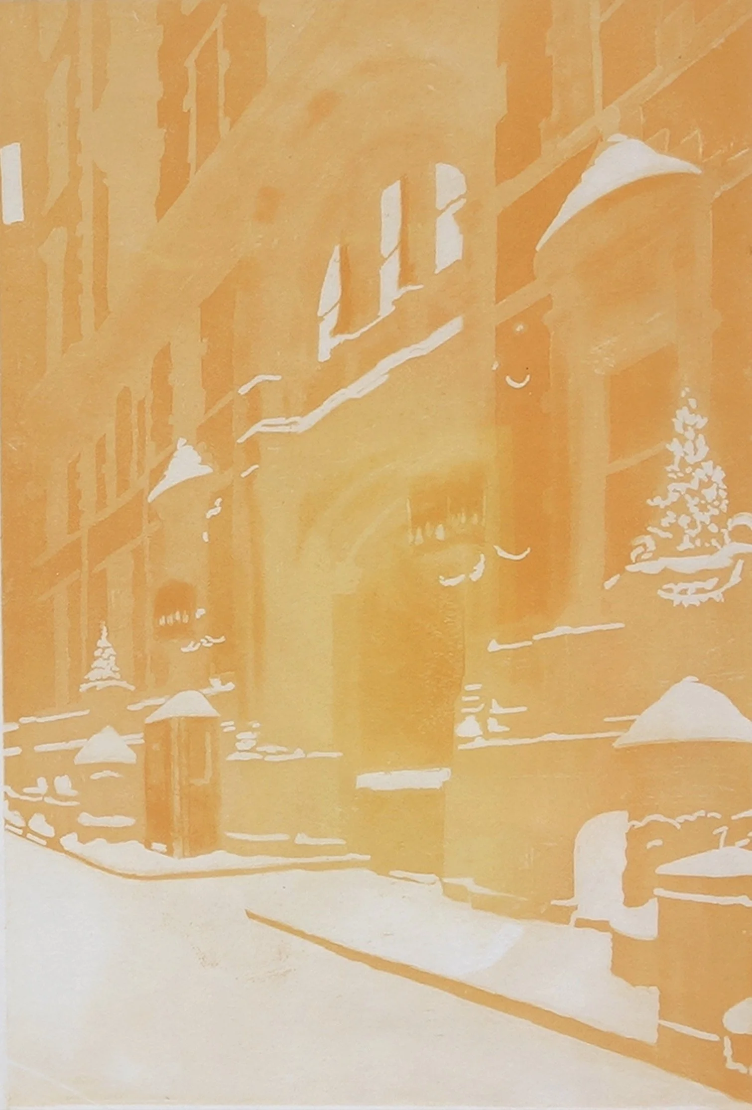 The Dakota's orange plate