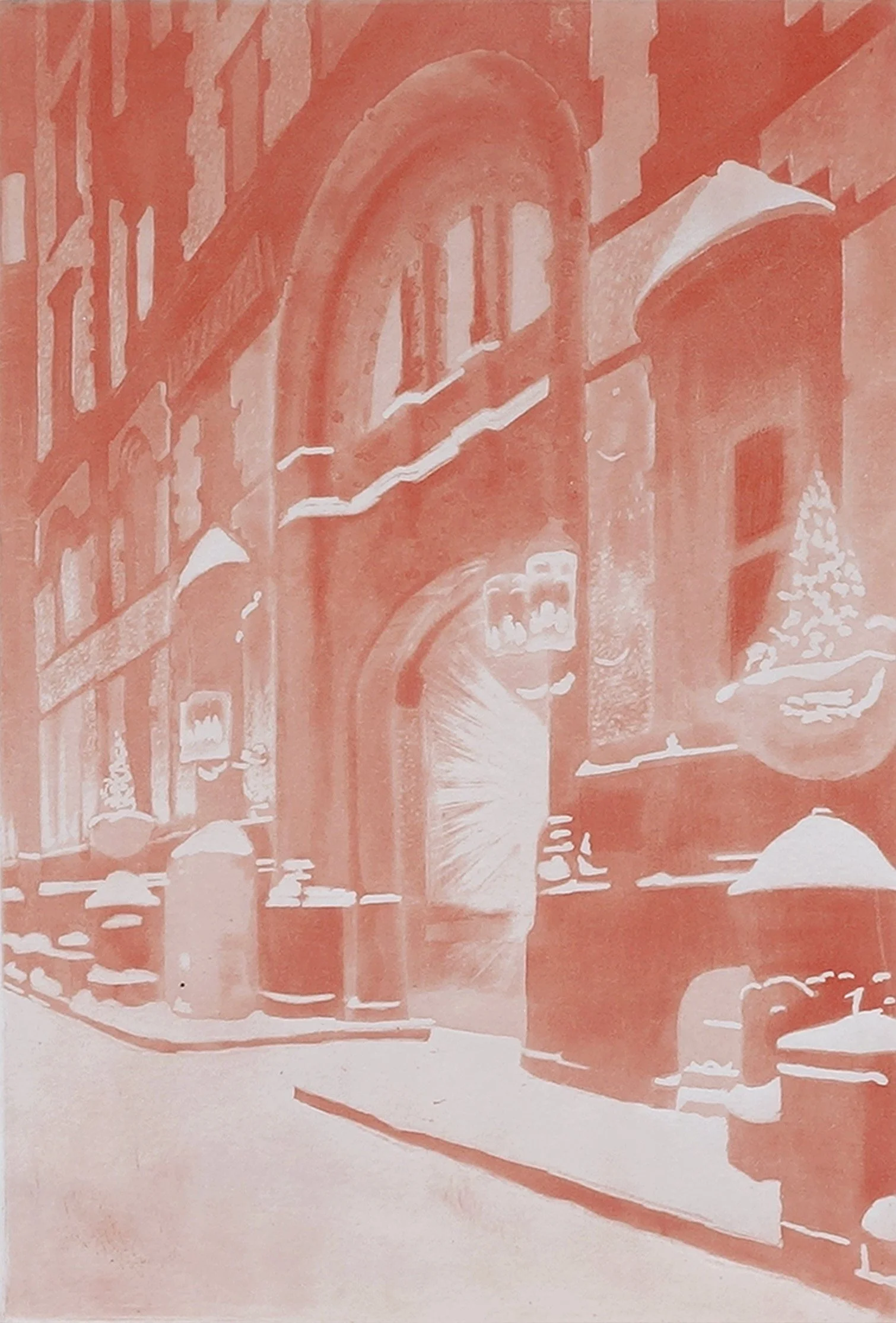 The Dakota - red plate
