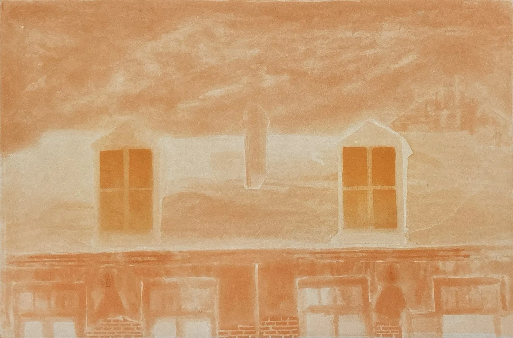 Lafitte's - orange plate