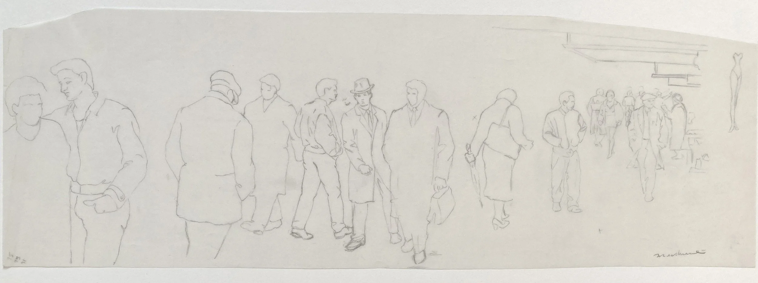 42nd Street figures sketch