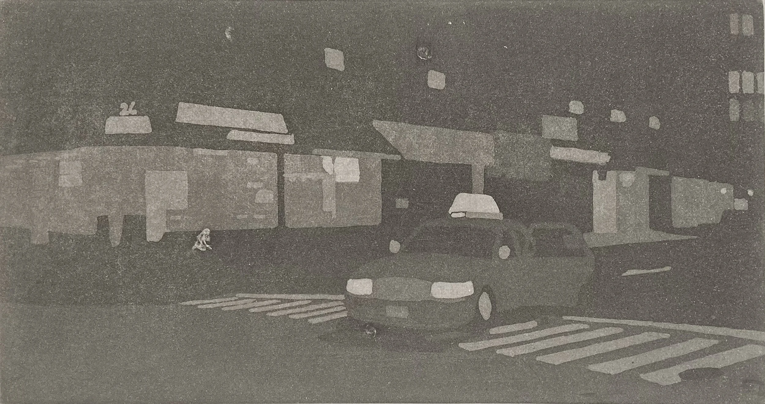 After Hours - aquatint plare