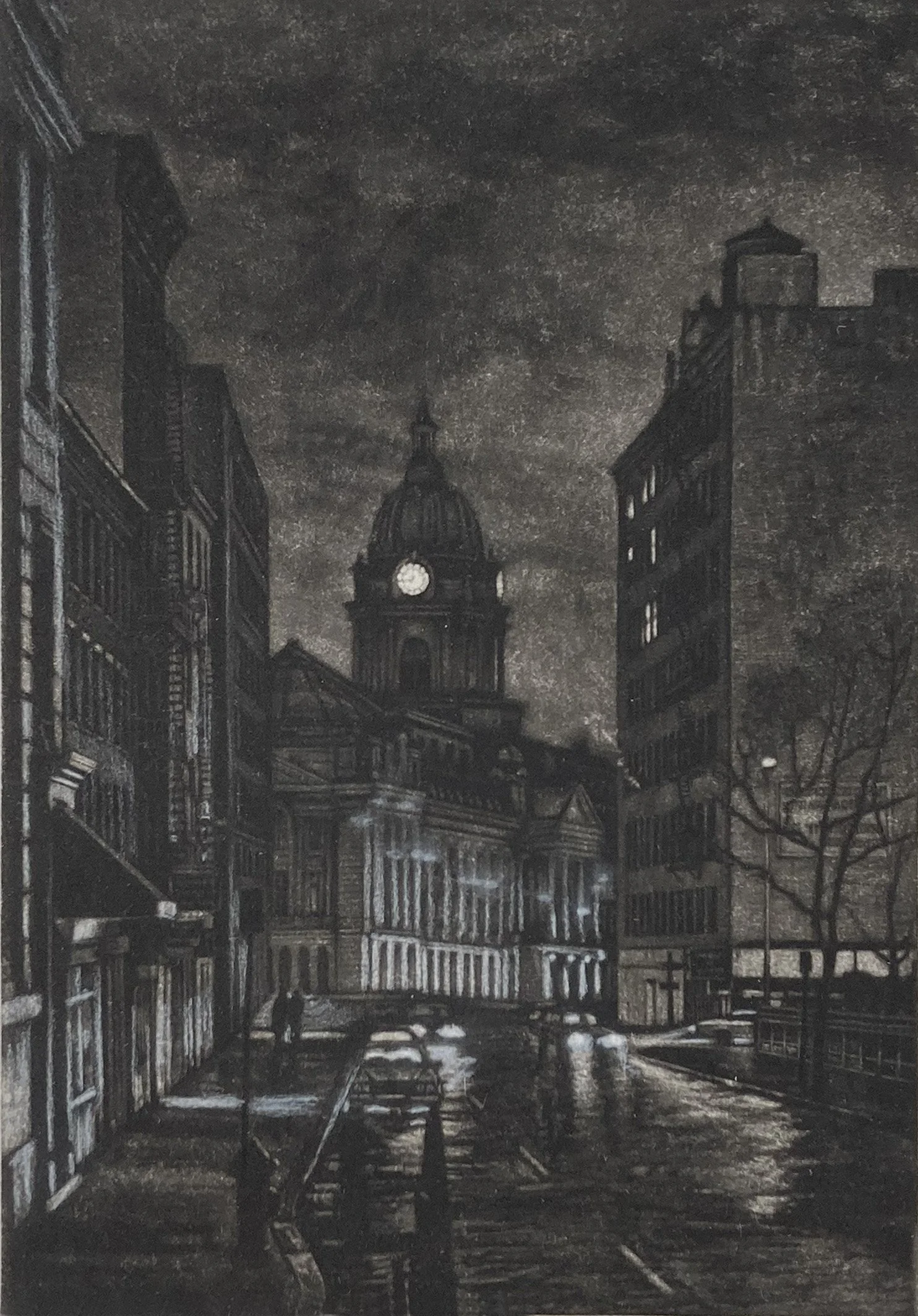 Cleveland Place - proof with drawing on top