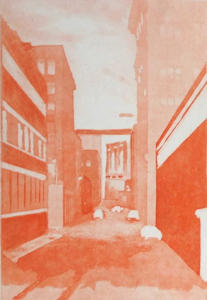 Plymouth Street - orange plate