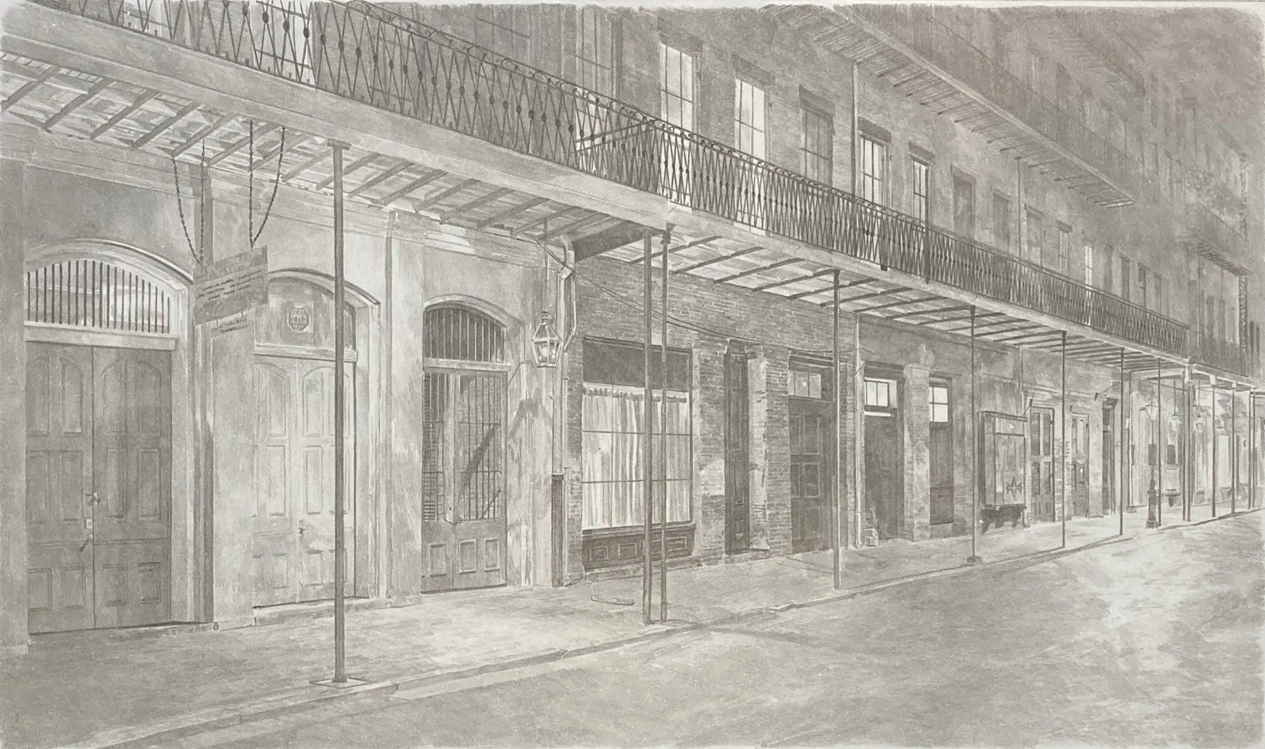Quarter After One - soft transferred drawing