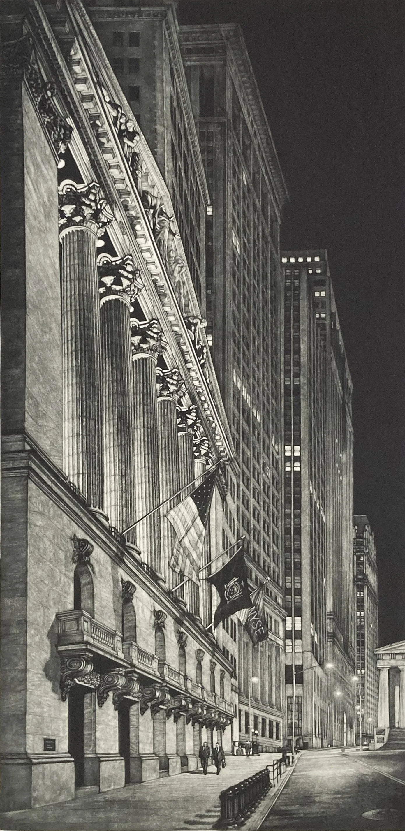 High Finance - mezzotint plate