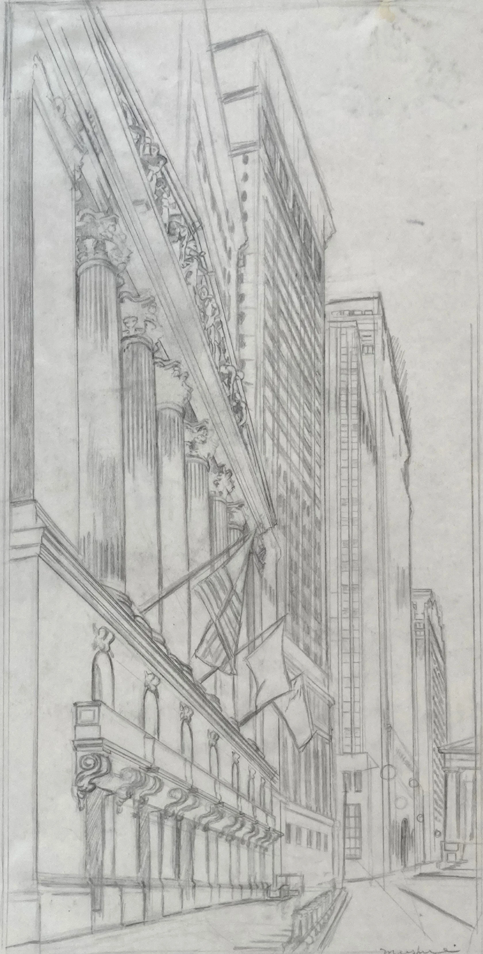 High Finance - pencil sketch 