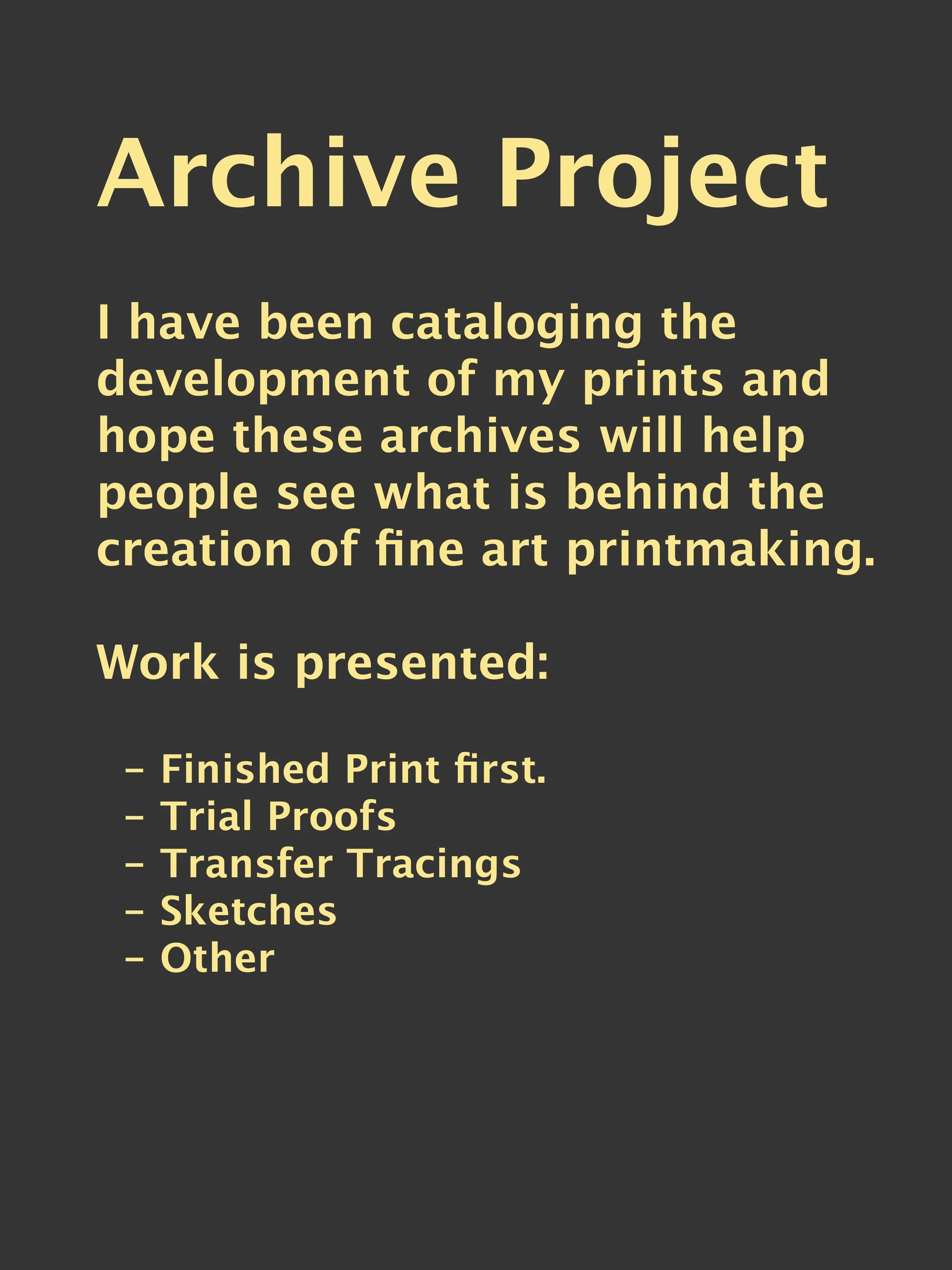 Archive Project 